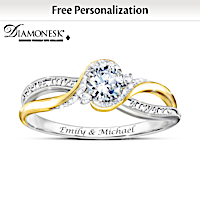 "Love Letters" Personalized Women's Diamonesk Ring