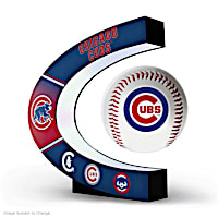 Chicago Cubs Levitating Baseball Lights Up And Spins