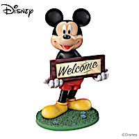 Disney Mickey Mouse Solar-Powered Outdoor Welcome Sign