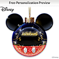 Disney Timeless Memories Mickey Mouse Personalized Ornament
