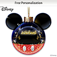 Disney Timeless Memories Mickey Mouse Personalized Ornament