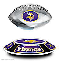 Vikings Levitating Football Lights Up And Spins