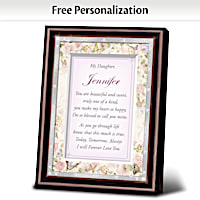 "Daughter, I Love You" Personalized Framed Poem