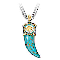"Spirit Of The West" Genuine Turquoise Pendant Necklace