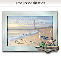 James Hautman Personalized Beach-Motif Wall Art For Couples