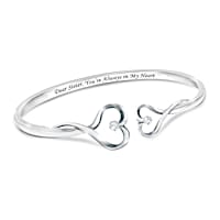 "Sisters Forever" Engraved Crystal Bracelet