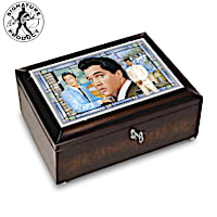 Elvis Presley Amazing Grace Music Box With Bruce Emmett Art