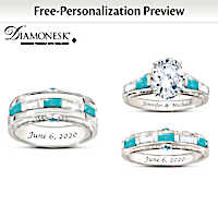 "Sacred Promise" His & Hers Personalized Wedding Rings