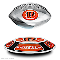 Cincinnati Bengals Levitating Football Sculpture