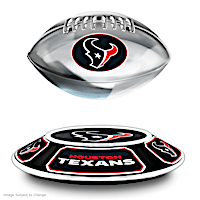 Texans Levitating Football Lights Up And Spins