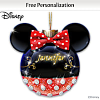 Disney Timeless Memories Minnie Mouse Personalized Ornament