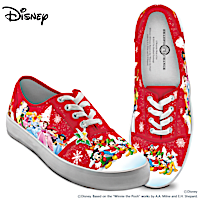 Disney "Warmhearted Greetings" Canvas Shoes With Holiday Art