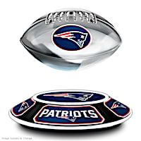 Patriots Levitating Football Lights Up And Spins