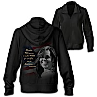 You Are Beautiful Michelle Obama Women's Front-Zip Hoodie