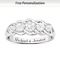 "Love Of A Lifetime" Diamond Personalized Anniversary Ring