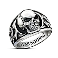 "Fear Nothing" Men's Skull Ring