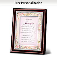 "My Sister, My Best Friend" Personalized Framed Poem