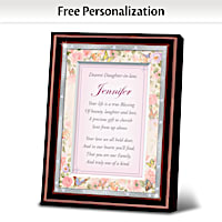 My Dearest Daughter-In-Law Personalized Poem Frame