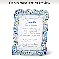 Granddaughter, You Are A Treasure Personalized Poem Frame