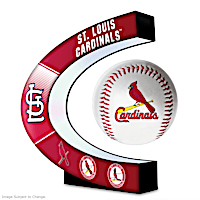 St. Louis Cardinals Levitating Baseball Lights Up And Spins