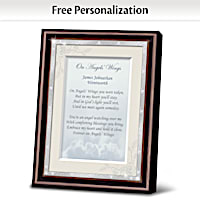 On Angels' Wings Personalized Poem Frame