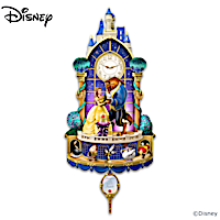 Disney Beauty And The Beast Happily Ever After Wall Clock