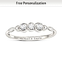 Love's Faithful Promise Personalized Diamond Ring