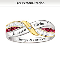 Our Love Forever Personalized Ring