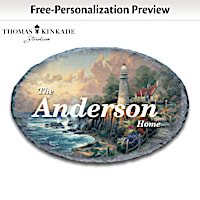 Thomas Kinkade Outdoor Welcome Sign Personalized With Name