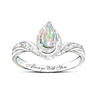 Bradford exchange opal ring outlet