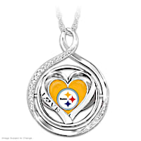 "My Heart Flips For The Steelers" 2-In-1 Flip Necklace
