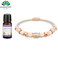 Aromatherapy Copper Bracelet With Lavender Essential Oil