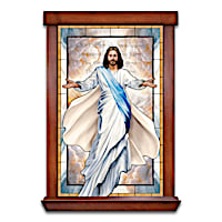 "Glowing Grace" Self-Illuminating Jesus Art On Stained Glass