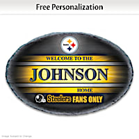 Pittsburgh Steelers Personalized Welcome Sign