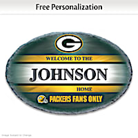 Green Bay Packers Welcome Sign Personalized With Name
