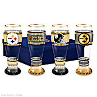 Pittsburgh Steelers Four-Piece Pilsner Glass Set