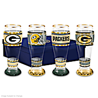 Green Bay Packers Four-Piece Pilsner Glass Set