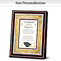"Dear Graduate" Personalized Framed Poem With Name And Year
