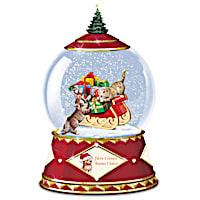 Here Comes Santa Claws Snowglobe