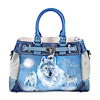 Eddie LePage Wolf Art Women's Fashion Handbag