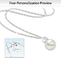 "Precious Daughter" Personalized Cultured Pearl Necklace