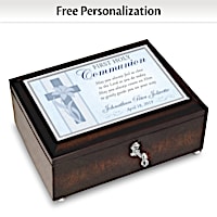First Holy Communion Personalized Music Box