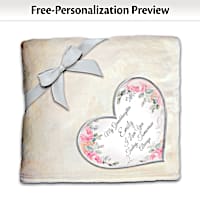 Granddaughter, You Warm My Heart Personalized Blanket