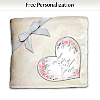 Daughter, You Warm My Heart Personalized Blanket