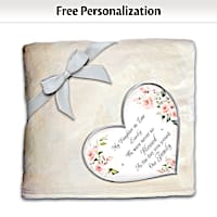 Daughter-In-Law, You Warm My Heart Personalized Blanket