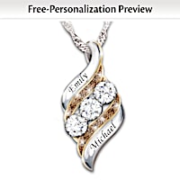 "Today, Tomorrow & Always" Personalized Pendant Necklace