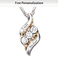 Today, Tomorrow & Always Personalized Pendant Necklace