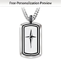 Protection & Strength Personalized Spinning Pendant Necklace