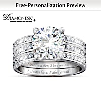Always My Love Personalized Ring Set