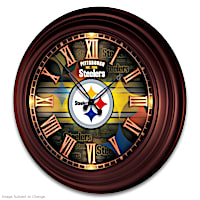 Pittsburgh Steelers Wall Clock